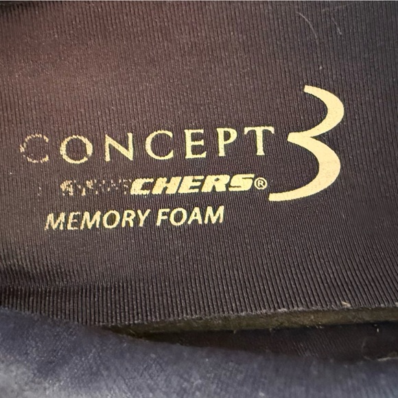 Men's White & Blue Sneakers w/ Memory Foam - Very Comfortable Skechers Concept 3 - Picture 3 of 12